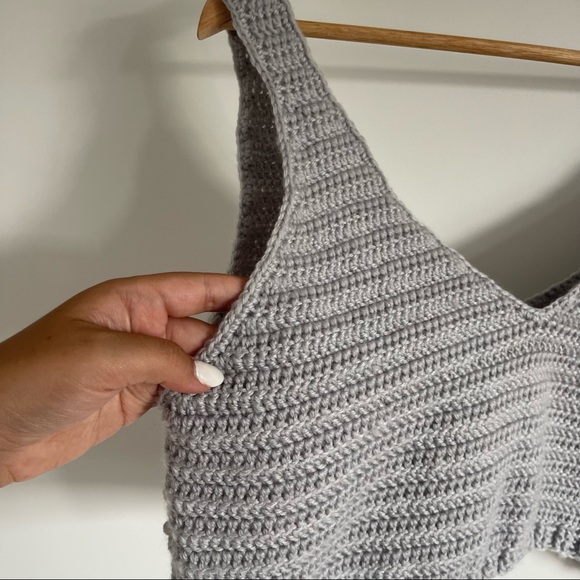 Handmade Crochet Crop Cami - Picture 3 of 3